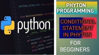 Download the video "python tutorial for beginners #6 conditional statement"