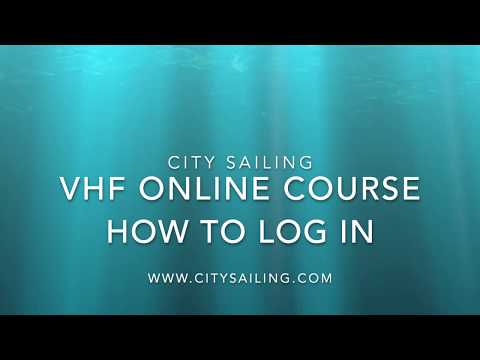 VHF Online course how to log in