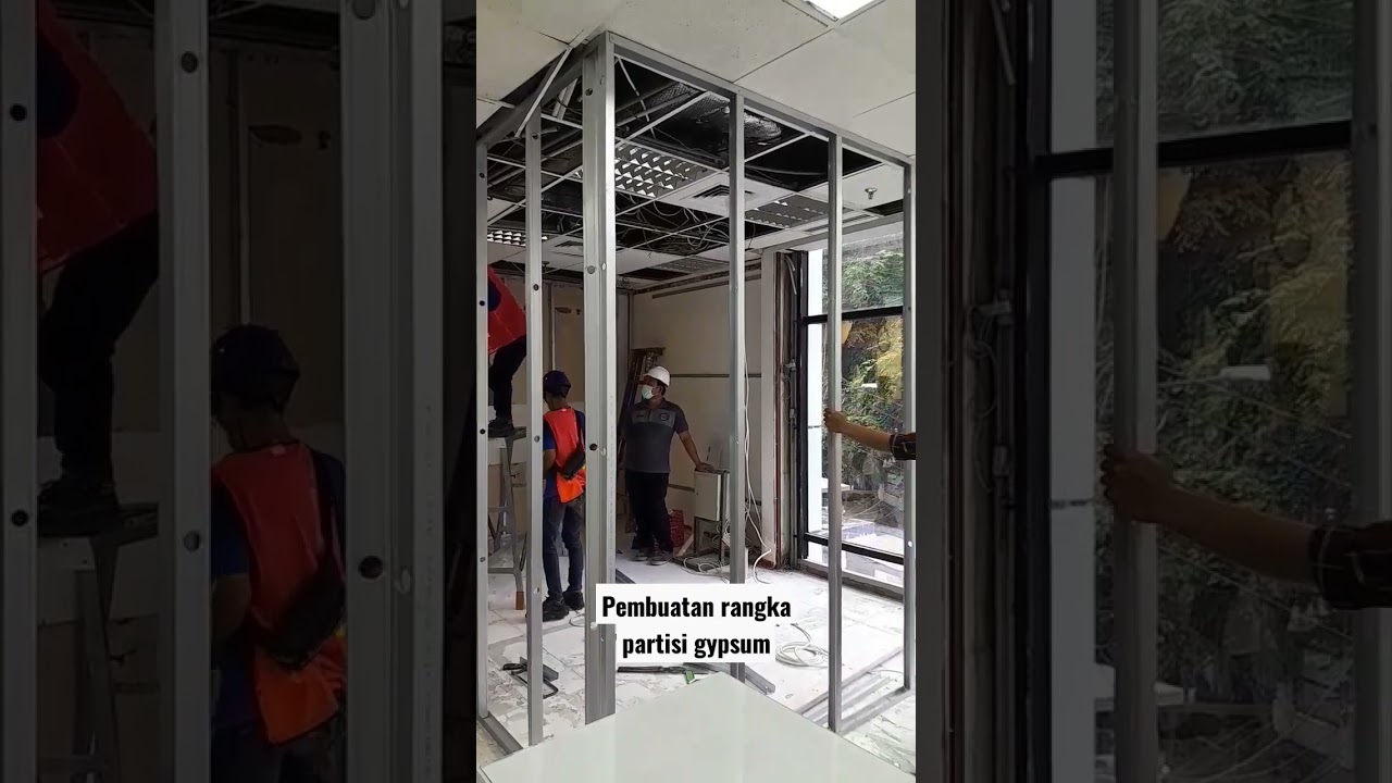 Pemasangan rangka partisi gypsum | Kokoh dan kuat #Jayaboard