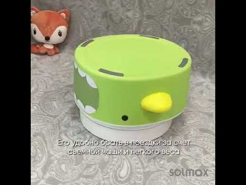 Миниатюра изображения товара Детский горшок Solmax&Kids Акула / SM99506 (зеленый/белый)