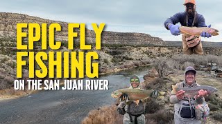 Epic Fly Fishing on the San Juan River- Monster Trout Caught | Flies that Worked #rainbowtrout