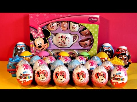 25 Huevos Sorpresa * Minnie Mouse Bow-tique Tea Playset Disney Junior