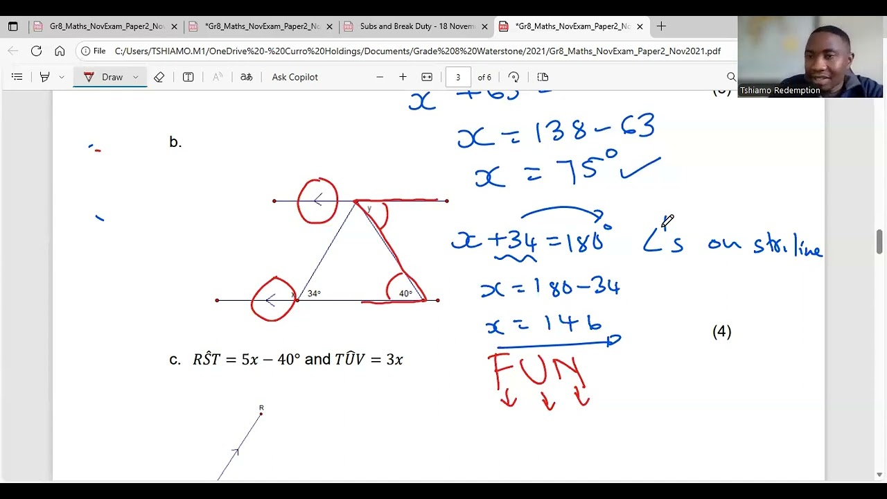 Grade 8 EXAM Paper 2 FULL PAPER