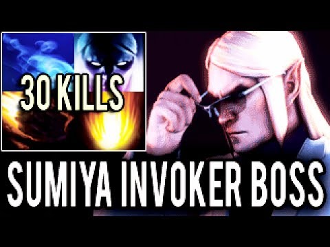 OMFG 30 Kills 1000 GPM 100k Damage Invoker Boss by Sumiya vs China Pub Dota 2