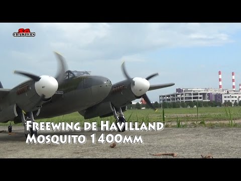 Freewing de Havilland Mosquito 1400mm (55") Wingspan - Maiden Flight!