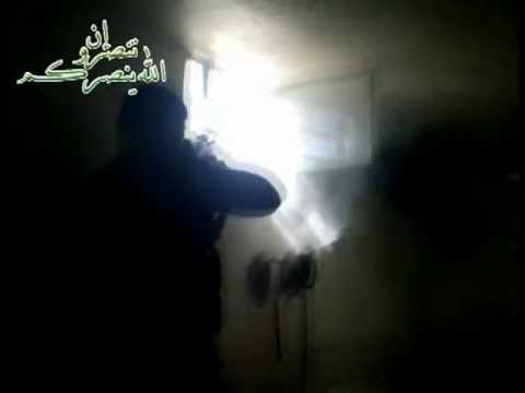 استهداف نقاط تمركز قناص قوات النظام في حي القدم في مدينة دمشق بواسطة قاذف قنابل من قبل لواء شهداء دمشق