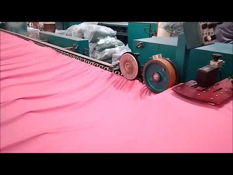 Textile finishing machine working demo