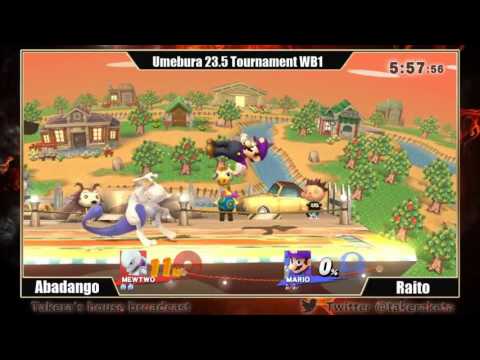 Takera's House Tournament WB2 Abadango(Mewtwo) vs bAhuto(Mario) 20160710