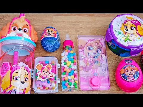 Oddly Satisfying Pink Skye ASMR Unboxing 💗 Paw Patrol Candy & Toy Surprises 🎧 #toys #Skye #asmr