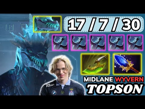 🔥 TOPSON Winter Wyvern Midlane Highlights 🔥 Insane Att Speed Arctic Burn - Dota 2