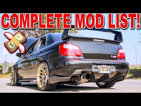 2004 SUBARU WRX STI Complete MOD List Overview! (5 Year Ownership)