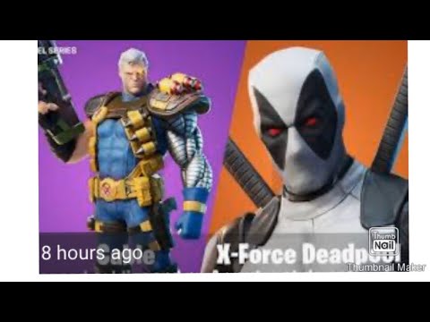 The X-Force Deadpool Skin and CABLE skin WATCH ME UNLOCKED!!!!