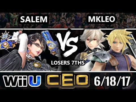 CEO 2017 Smash 4 - MVG | Salem (Bayonetta) vs FOX MVG | MKLeo (Cloud, Corrin) WiiU Loser’s Sevenths