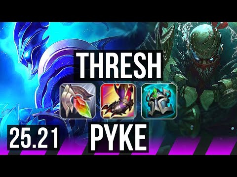 THRESH & Jhin vs PYKE & Ziggs (SUP) | KR Master | 25.21