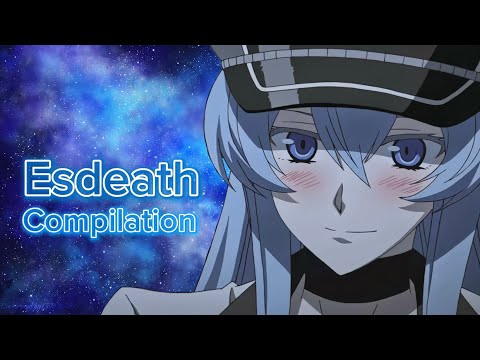 Esdeath raw clips HD (akame ga kill)