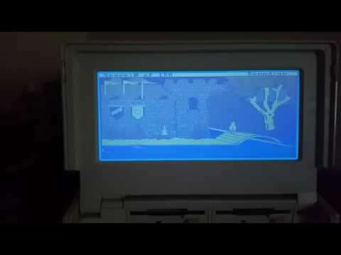 Tandy 1400 Laptop PC Demonstration