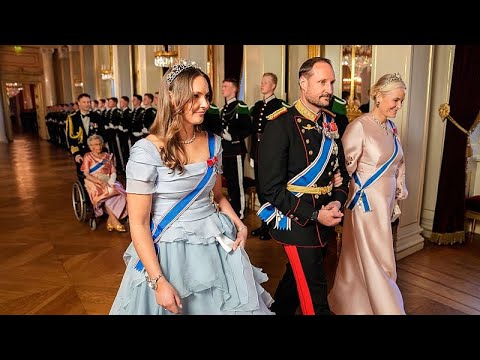Norway's Princess Ingrid makes state visit debut at palace dinner