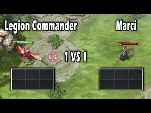 Legion Commander vs Marci | no items | 1 vs 1 Battle | Who win?