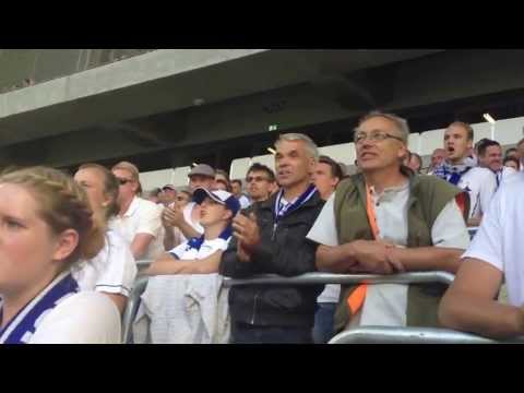 2500 IFK supportrar strax innan matchstart DIF-IFK Tele2 Arena 21/7 2013