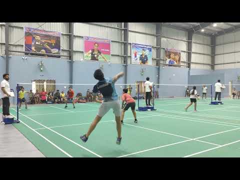 ABHIRAM/ADWAITH vs DIGNATH/REYANSH: U-13 BOYS DOUBLES FINAL:- DRUVAS KIDS BADMINTON TOURNAMENT
