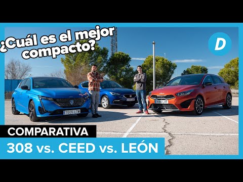 Peugeot 308 Vs. SEAT León Vs. Kia Ceed | Comparativa compactos | Review en español | Diariomotor