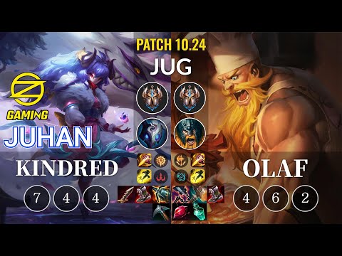 OZ Juhan Kindred vs Olaf Jungle - KR Patch 10.24