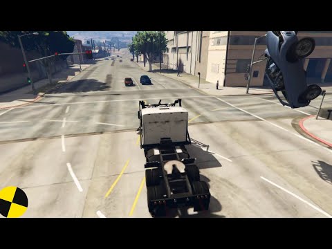 GTA 5 Phantom Wedge Truck Crashes Ep.4 Impact Compilation - Destruction | Crashstation