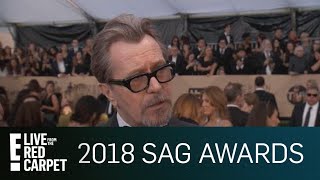 Gary Oldman Endured Hours of Makeup for "Darkest Hour" | E! Live from the Red Carpet