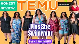 Temu Plus Size Swim Try On|Temu Swimsuit Review|Plus Size Swimwear Haul|Ft Underoutfit|Tasha StJames
