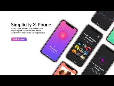 iPhone X iOS App Video Promotion Preview - After Effects Template