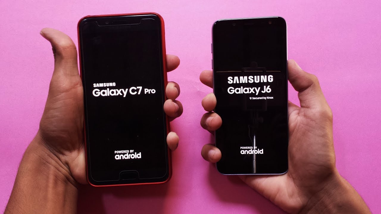 Samsung Galaxy C7 Pro vs Samsung Galaxy J6 - SPEED TEST - (FHD)