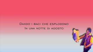 Einar - Notte D'agosto - Testo