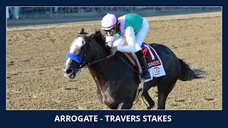 arrogate wins the Travers stakes Video