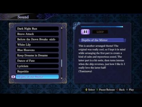 "Depths of the Mirror" - Nights of Azure 2: Bride of the New Moon Soundtrack