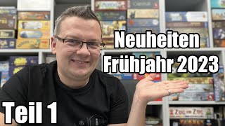 Brettspiele Neuheiten Frühjahr 2023 - Spielwarenmesse Nürnberg - XXL Folge Teil 1