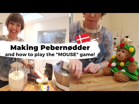 Bake Danish Pebernødder biscuits (peppernuts) and play Mus (mouse) cookie game!