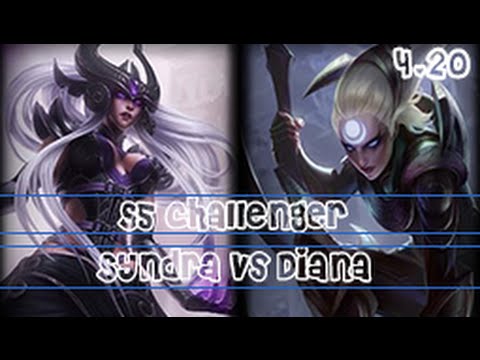 Bjergsen as Syndra vs Diana Mid S5 Preseason Ranked Challenger Highlights #17