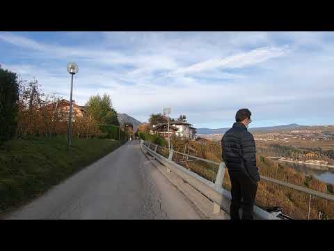 Cles - Walking above Lake Santa Giustina.