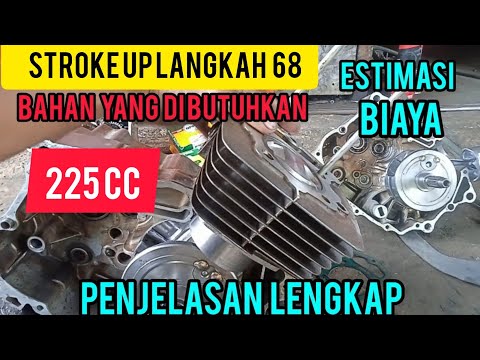 stroke up langkah 68 piston tiger II stroke up harian touring