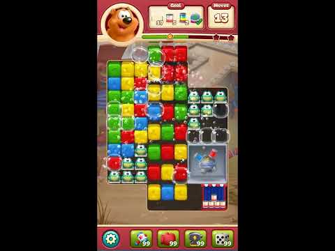 Toon Blast Level 7585 - NO BOOSTERS 🐻🐺🐱 | SKILLGAMING ✔️