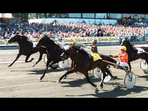 Dött lopp Ata Star L./Tommy Hanné & Thackeray/Stig H Johansson i Fyraåringseliten på Solvalla 1987.