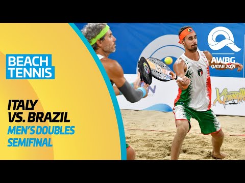 Beach Tennis - Italy vs Brazil | Men's Doubles Semifinal | ANOC World Beach Games Qatar 2019 | Full