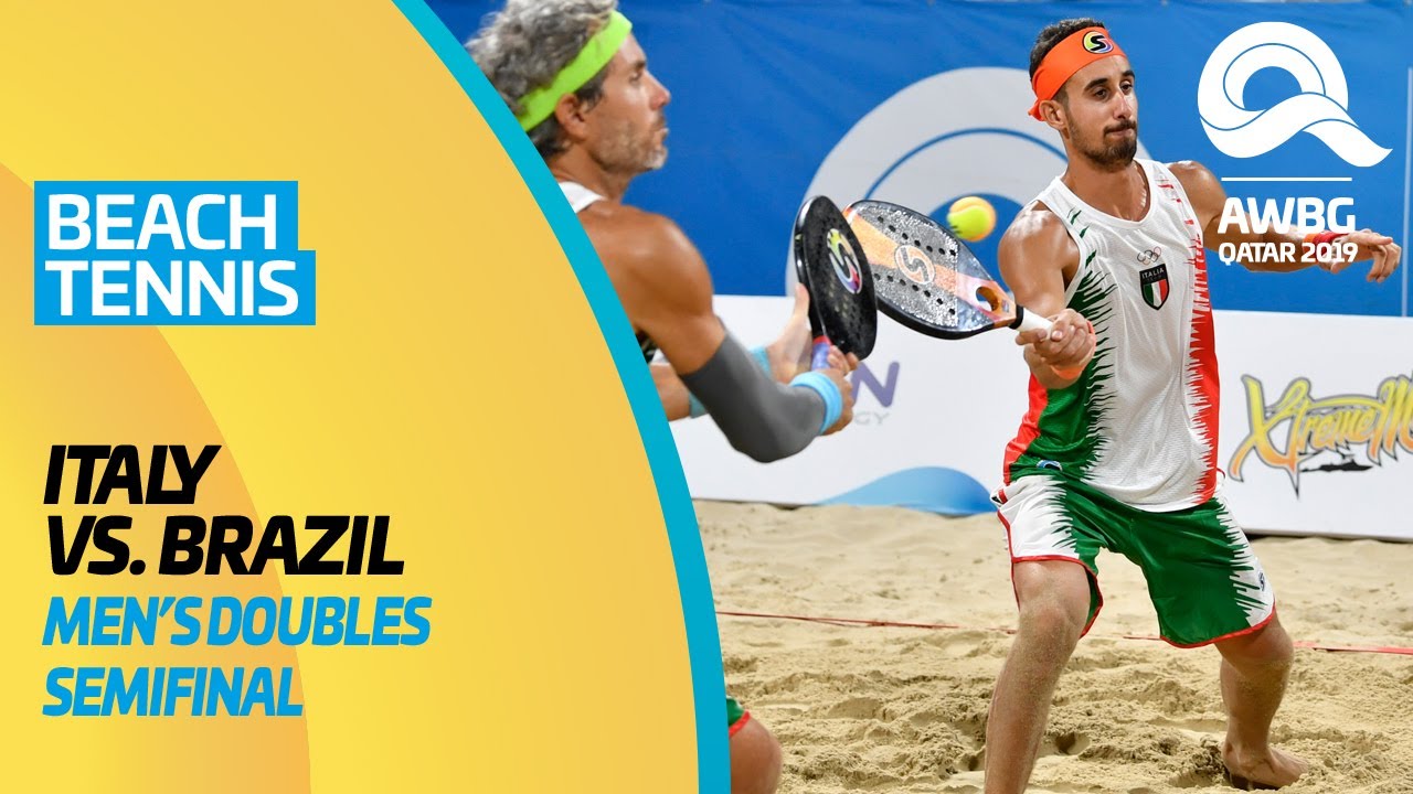 Beach Tennis - Italy vs Brazil | Men's Doubles Semifinal | ANOC World Beach Games Qatar 2019 | Full
