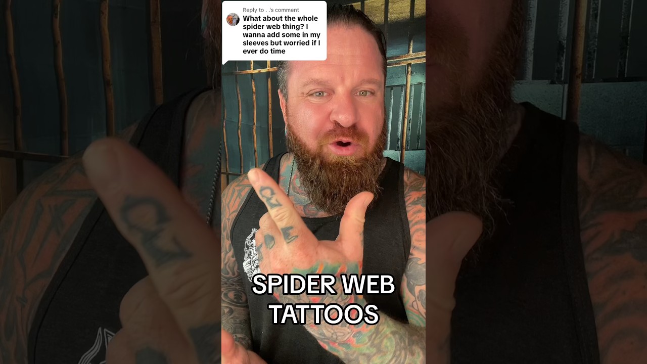 SPIDER WEB TATTOS IN PRISON