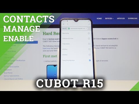 How to Copy SIM Contact in CUBOT R15 - SIM Card Contacts