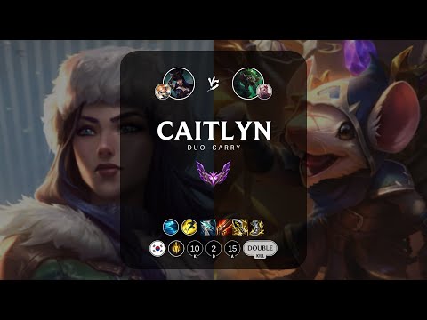 Caitlyn ADC vs Twitch - KR Master Patch 13.6
