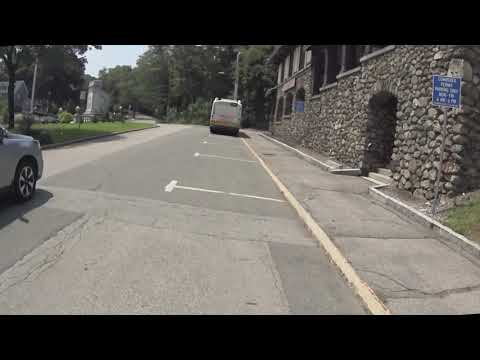 Right turn onto Royal Road, Belmont, Massachusetts