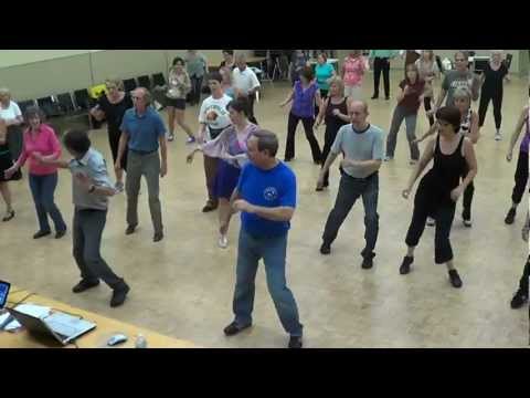 CUMBIA SEMANA Line Dance @ 2012 Montreal Canada Israeli Dance Workshop