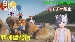 【Big Walk】ボイチャ禁止！テキストのみの縛りプレイ！！【参加型】　#BigWalk #ゲーム実況