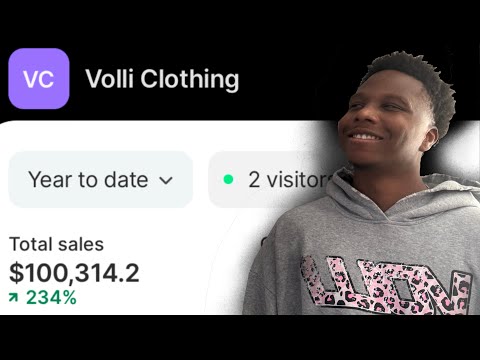 I made $100k with my clothing brand! (Volli Clothing) *NOT CLICKBAIT*